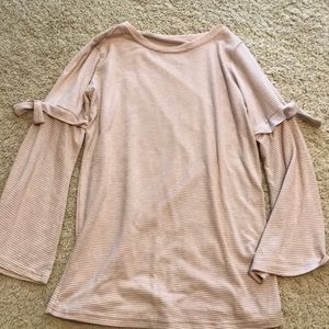 Long Sleeved Striped Girls Top